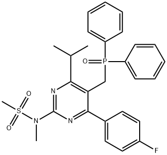N-[5-(Difenylfosfinoylmethyl)-4-(4-fluorfenyl)-6-isopropylpyrimidine-2-yl]-N-methylmethaansulfonamide