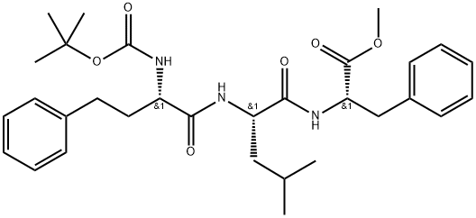 N-[(S)-2-(tert-butoxycarbonylamino)-4-fenylbutanoyl]-L-leucyl-L-fenylalaninemethylester