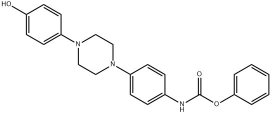 Fenyl {4-[4-(4-Hydroxyfenyl)Piperazin-1-Yl]Fenyl}Carbamaat