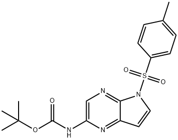 tert-butyl-5-tosyl-5H-pyrrolo[2,3-b]pyrazin-2-ylcarbamaat